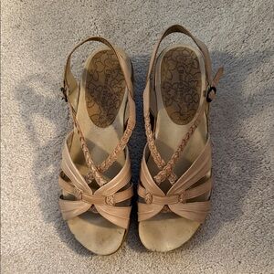 BareTraps Tan Braided Sandals